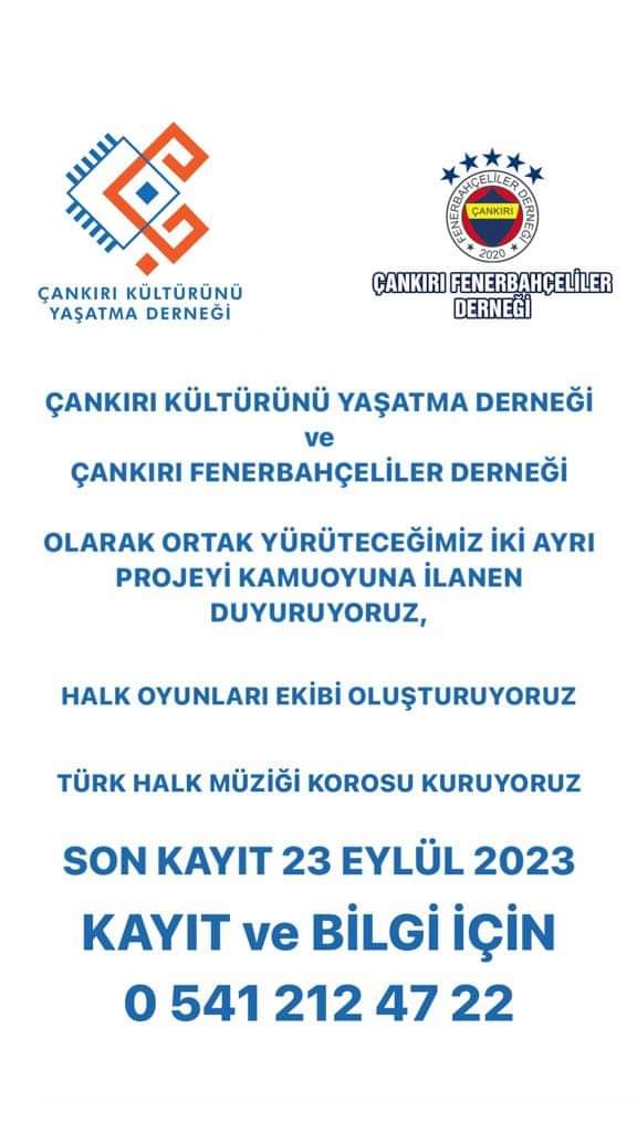 Çankırı Fenerbahçeliler Derneği ile işbirliği.